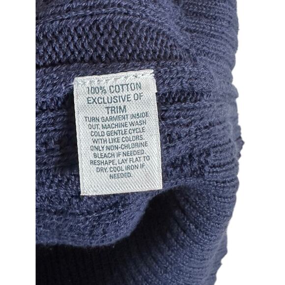 Rubbish Women's Button Down Cardigan Sweater Half Sleeve Size M Navy Blue - Picture 6 of 9